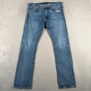 Polo Ralph Lauren Jeans Mens 36x34 (Fits 34x33) Varick Slim Straight Denim Blue